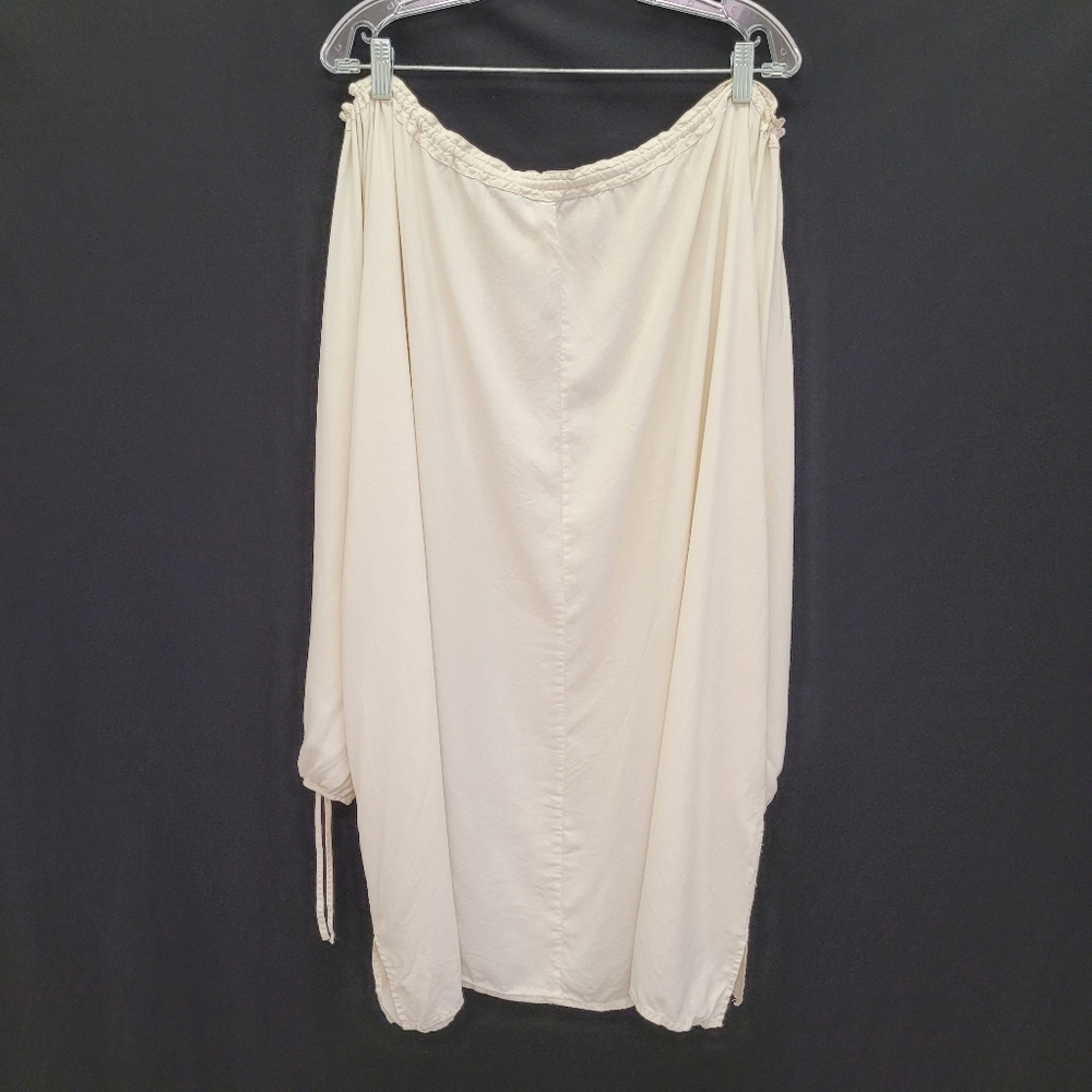 Soft Surroundings Drawstring Neck Long Sleeve Silk Top - Picture 3 of 15